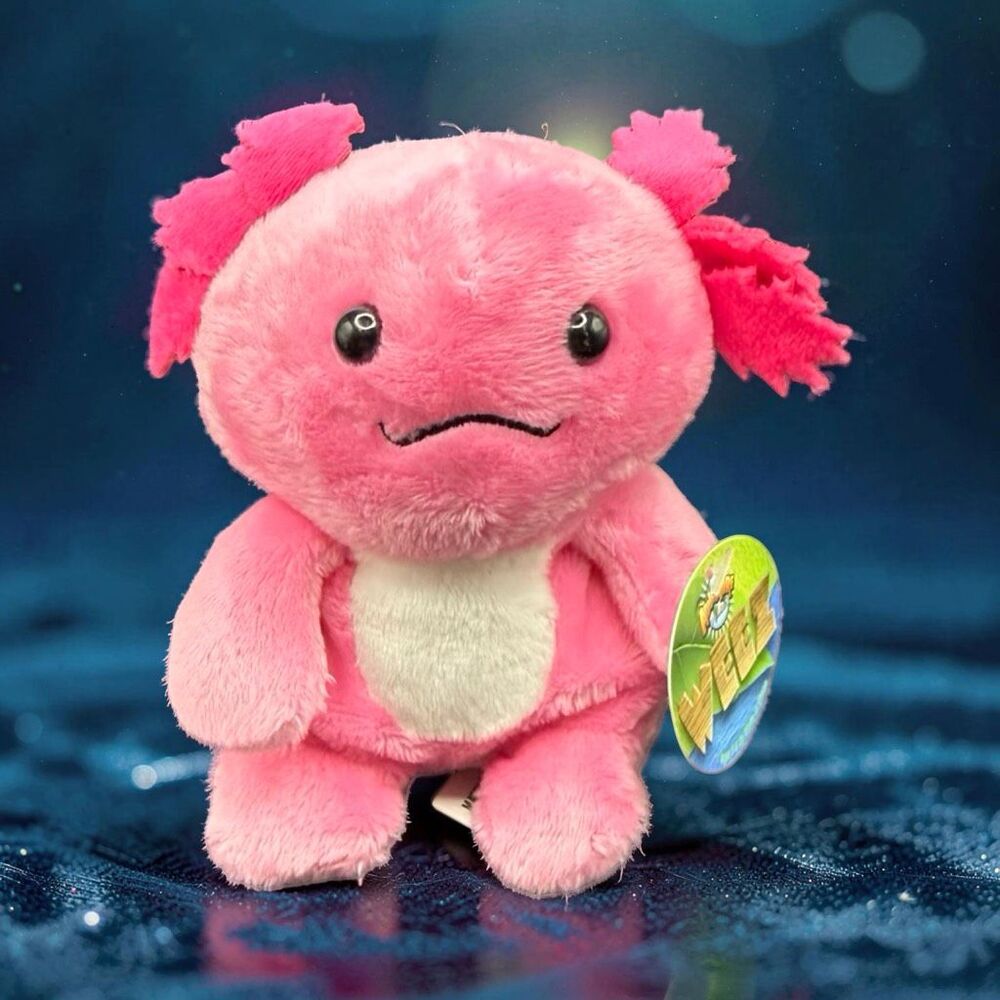 NWT Pink Adventure Planet Axolotl Plush Stuffed Walking Fish Toy Animal P69